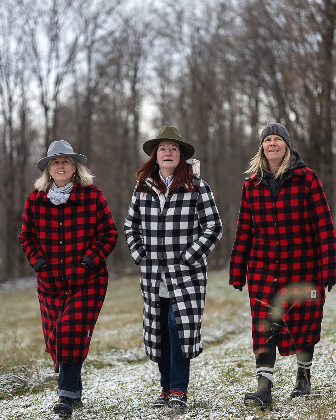 Buffalo Plaid Jacket - Red-Buttcoats