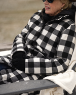 Load image into Gallery viewer, Buffalo Plaid Jacket - White-Buttcoats
