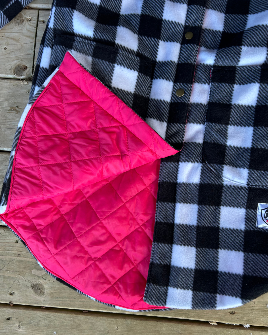 Buffalo Plaid Shirt Jacket-Buttcoats