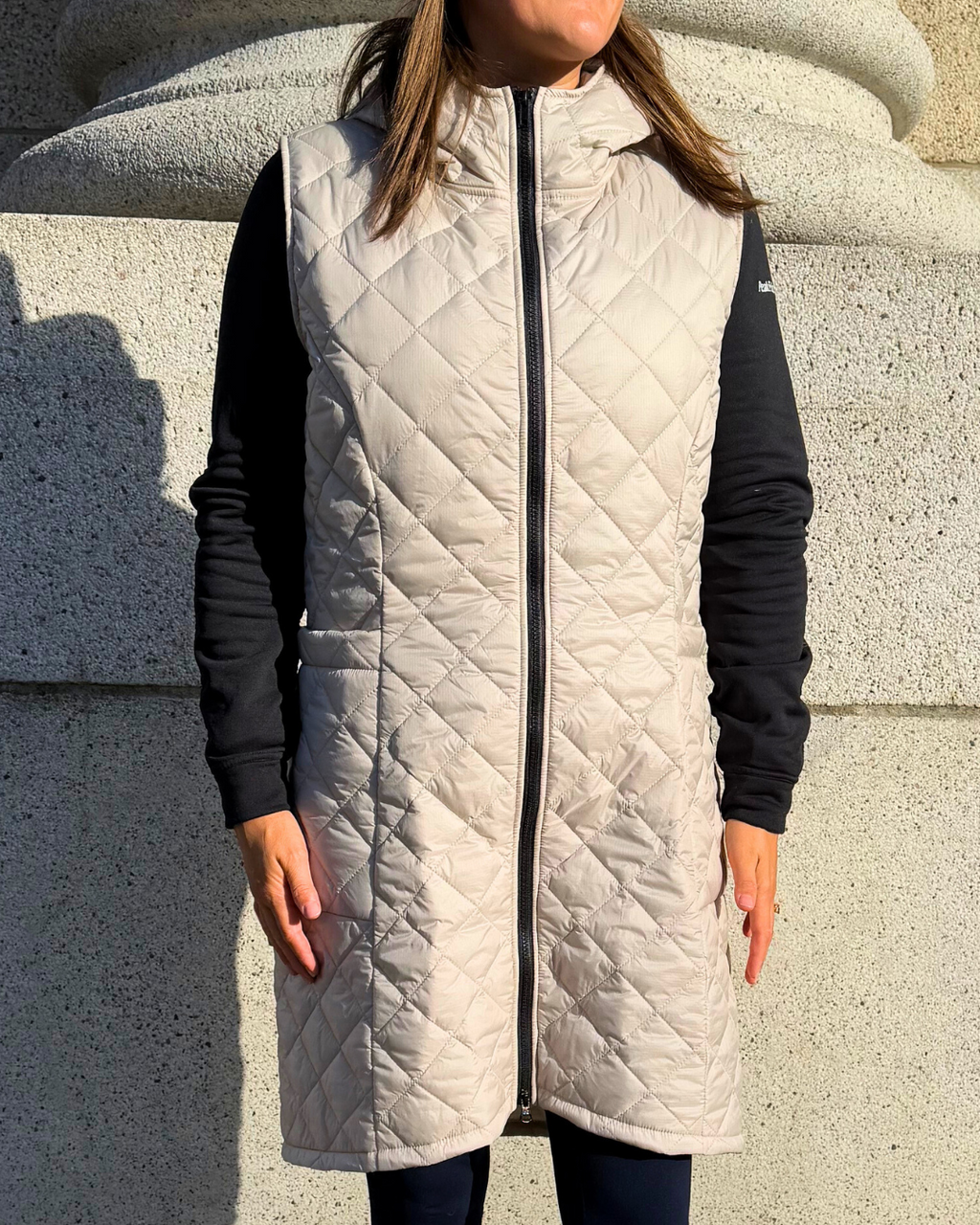 Long Full Zip Hooded Vest-Buttcoats