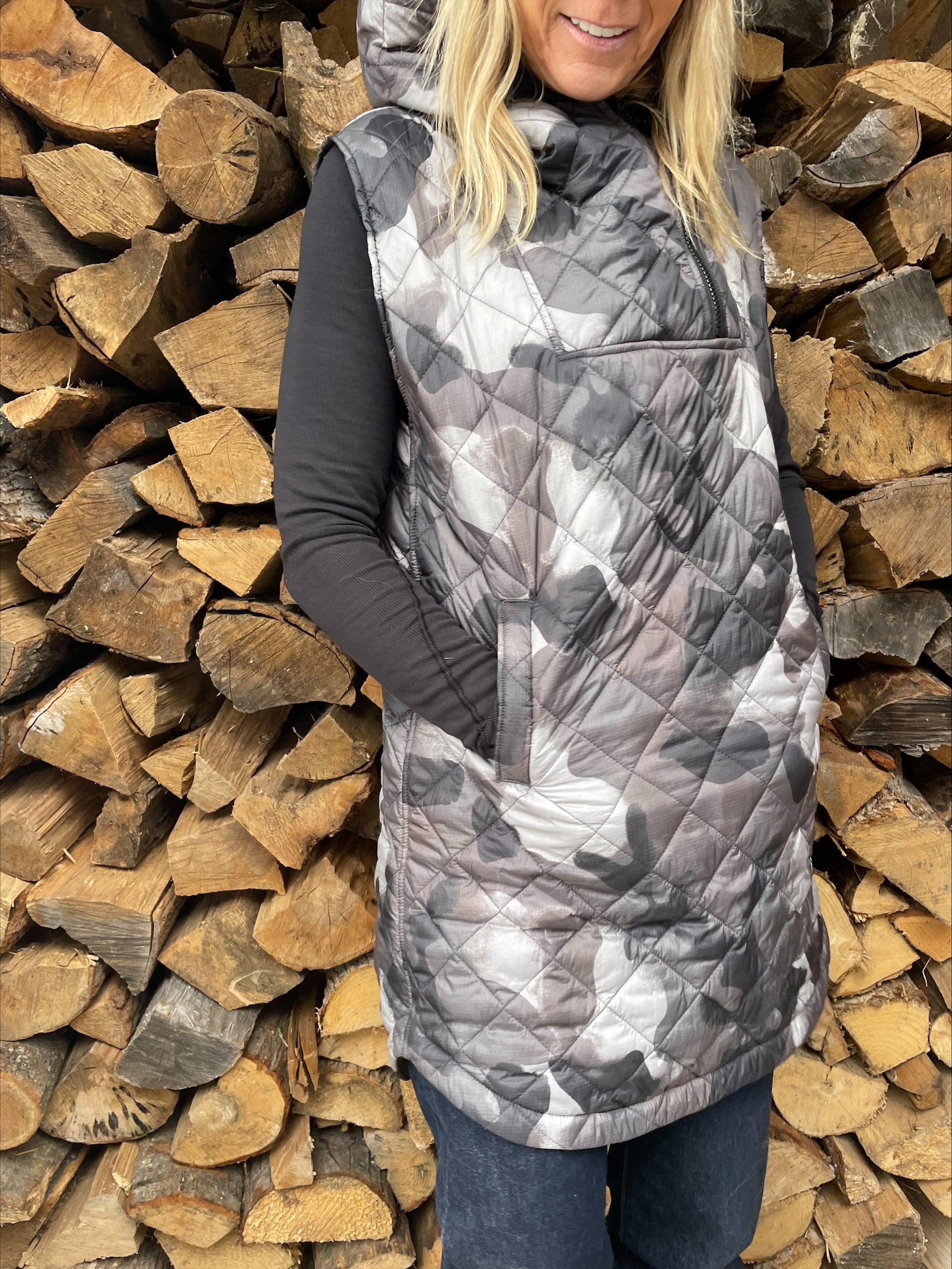 Original Hooded Vest in Superior Print – Buttcoat